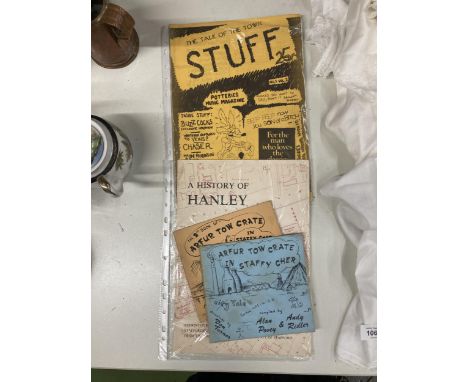THREE VINTAGE BOOKS OF THE HISTORY OF HANLEY AND STAFFORDSHIRE 