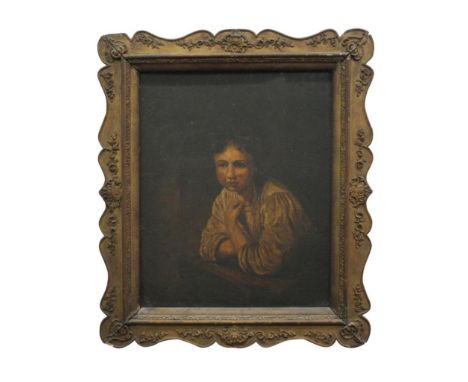 portrait of a lady, oil on board, framed, 47 x 59 cm