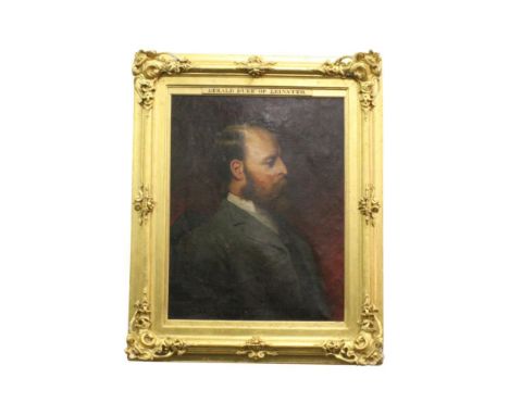 portrait of Gerald Duke of Leinster, oil on canvas, in a gilt frame, 54 x 70 cm