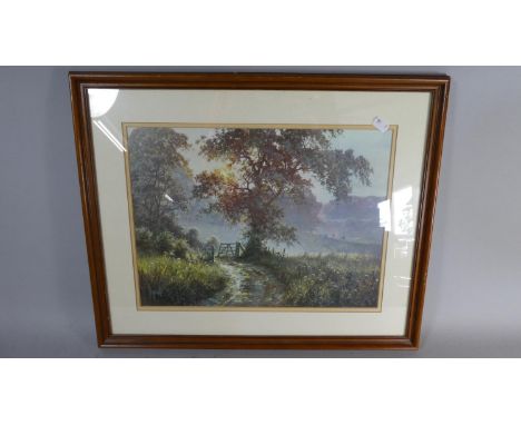 A Framed Print Depicting Rural Scene 