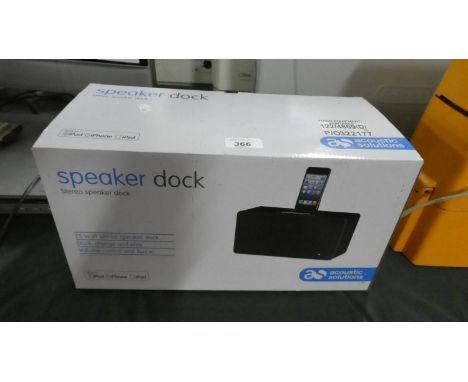 An Acoustic Solutions Speaker Dock in Box 