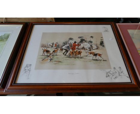 A Framed Ross Goody Print, Changing Horses, Signed in Pencil to the Border, Printed by Jane Neville Gallery, Limited Edition 