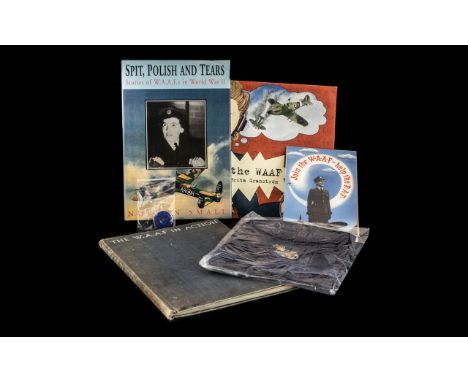 WAAF Interest - Collection of WAAF related items, comprising: 'The WAAF in Action' hardback book 1944 containing 87 photograp