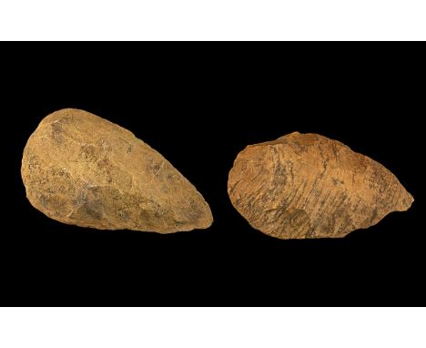Natural History Interest. Neolithic Period Large Axe Heads ( 2 ) Found - Adyen Murzuk Sand Dunes Desert, South West Libya Clo