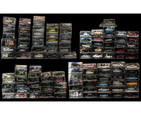 James Bond 007 Interest - Huge Collection of Model Cars and James Bond Magazines.  Amazing collection of 138 boxed 007 cars, 