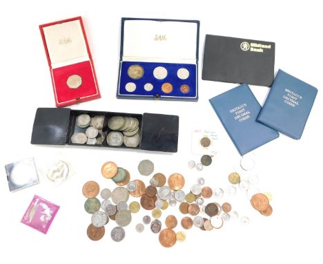 A South African Coin Collection 1967, seven coins, cased., Britain's First Decimal and other commemorative coins, George V ha