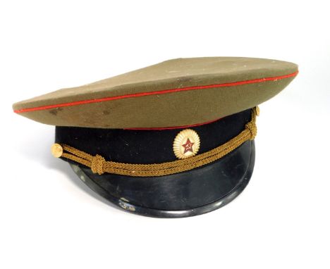 A USSR Soviet Army peaked cap, size 57.