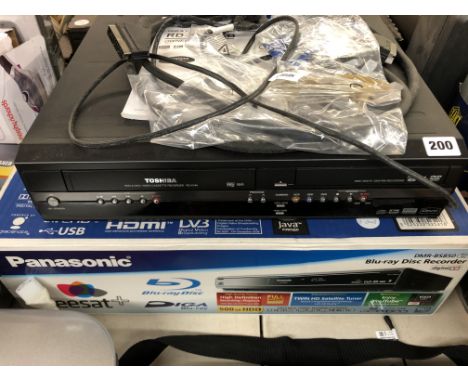 PANASONIC BLUE RAY DISC RECORDER, TOSHIBA DVD RWVHS RECORDER