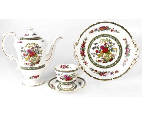 A Paragon China 'Tree of Kashmir' dinner service to include four lidded tureens, tea pot, coffee pot, large milk jug, small m