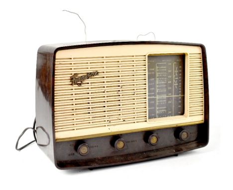 A vintage Ferguson radio, 28 x 39cm.