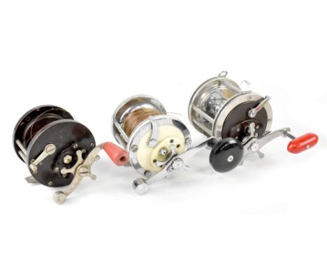 Various salt water trolling and multiplier reels to include a boxed Fjord model S-114 ex shop stock reel, unused with paperwo