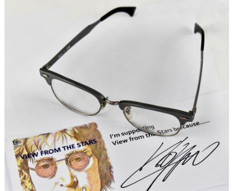 Jürgen Klopp; a pair of cased glasses donated by Jürgen Klopp, worn for his first Liverpool FC press conference, with signed 