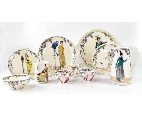 A Villeroy &amp; Boch 'Design 1900' part dinner and tea service comprising plates, bowls, platters, cups, saucers, coffee pot