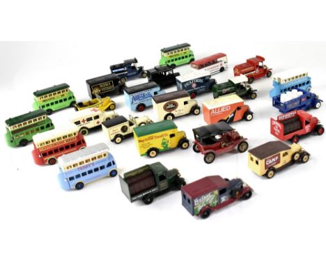 A collection of over 100 vintage model cars and vans by Lledo, Days Gone By and other makers, to include ambulance, Texaco, S