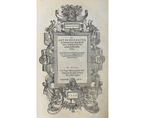  Alberti Leon Battista. L'architecture et art de bien bastir...divisée en dix livres, traduicts de latin en francois, par def