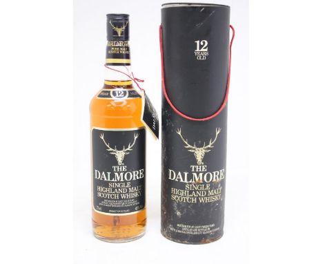 A Bottle Of Dalmore 12 Year Old Single Malt Scotch Whisky  In Presentation Tube Presentation Tube Show Signs Of Soiling And W