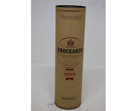 A Bottle Of Knockando 1982 Single Malt Scotch Whisky, Distilled In 1982  Bottled In 1986, In Presentation Tube Tube Is Still 