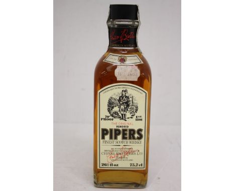 A Bottle Of Hundred Pipers Scotch Whisky By Chivas Brothers 1970's Bottle Bottle Is In Good Overall Condition And Measures In