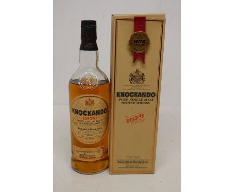 A Bottle Of Knockando 1976 Pure Single Malt Scotch Whisky In Presentation Box Distilled In 1976 And Bottled In 1990 Bottle Is