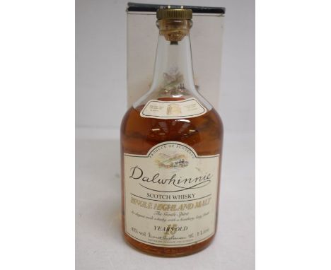 A Bottle Of Dalwhinnie 15 year Old Scotch  In Presentation Box.  Box Has Superficial Damage And The Bottle Is Missing its Ori
