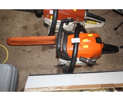 A Stihl petrol chainsaw
