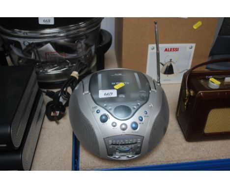 A Roberts radio and CD player