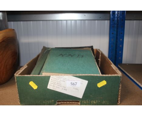 A quantity of photo albums; sketch books etc