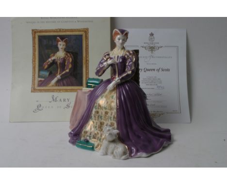 A Royal Worcester model of 'Mary Queen of Scots' with certificate