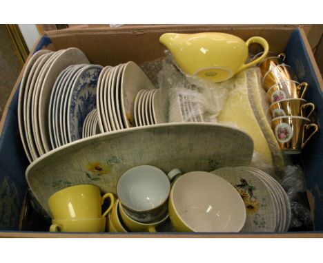 A box containing a modern design J & G Meakin dinner service