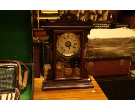 An American mantle clock having glazed door by Seth Thomas Clock Co.