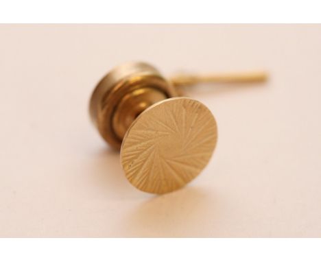 A 9ct yellow gold tie pin
