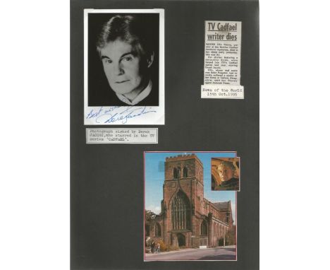 Cadfael Memorabilia Collection. Nice lot consisting of 1991 Benham Second Cadfael Omnibus first day cover with Shrewsbury pos