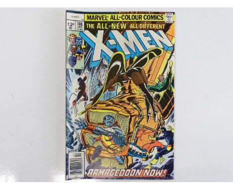 UNCANNY X-MEN #108 - (1977 - MARVEL - UK Price Variant) - Starjammers appearance + Corsair revealed to be the father of Cyclo