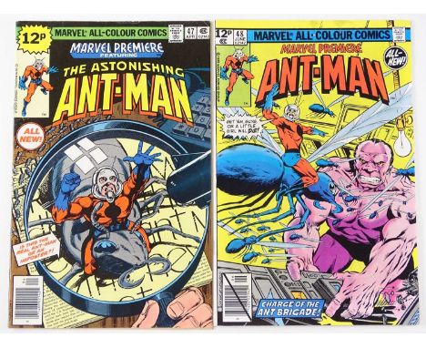MARVEL PREMIERE: ANT-MAN #47 &amp; 48 - (2 in Lot) - (1979 - MARVEL - UK Price Variant) - Includes First &amp; Second appeara