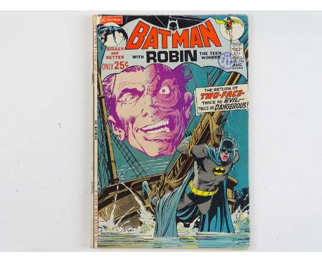 BATMAN #234 - (1971 - DC - UK Cover Price) - First Silver Age appearance and new story featuring Two-Face since the creation 