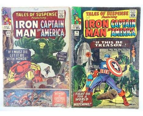 TALES OF SUSPENSE #69, 70 - (2 in Lot) - (1965 - MARVEL - UK Price Variant) - Includes Origin and First appearance of the Tit