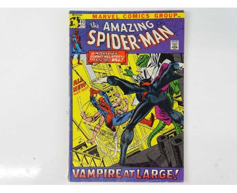AMAZING SPIDER-MAN #102 - (1971 - MARVEL - UK Price Variant) - Second appearance and Origin of Morbius + Lizard appearance - 