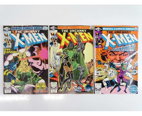 UNCANNY X-MEN #144, 145, 146 - (3 in Lot) - (1981 - MARVEL) - Doctor Doom, Man-Thing, Arcade appearances - Dave Cockrum cover