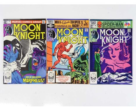 MOON KNIGHT #12, 13, 14 - (3 in Lot) - (1981 - MARVEL - US Price &amp; UK Price Variant) Includes First appearance of Morpheu