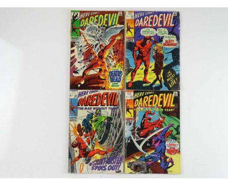 DAREDEVIL #56, 57, 58, 59 - (4 in Lot) - (1969 - MARVEL - UK Price Variant) - Includes First appearance &amp; 'Death' of Deat