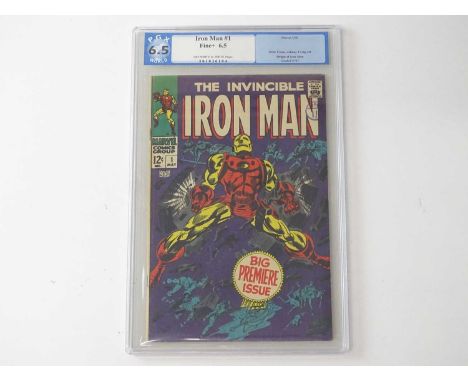IRON MAN #1 (1968 - MARVEL - UK Cover Price) - SEALED &amp; GRADED 6.5 by PGX Fine+ - OFF-WHITE to WHITE Pages - Origin of Ir