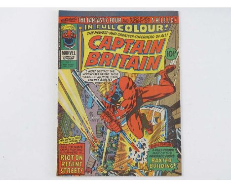 CAPTAIN BRITAIN #8 - (1976 - MARVEL/BRITISH - UK Price) - First appearance of Elisabeth "Betsy" Braddock, who later becomes P