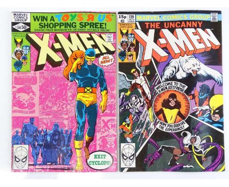 UNCANNY X-MEN #138 &amp; 139 - (2 in Lot) - (1980 - MARVEL - US Price &amp; UK Price Variant) - First appearance Heather Huds