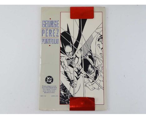 GEORGE PEREZ PORTFOLIO (1990) - A series of 12 high quality black &amp; white art prints featuring clasic covers from Batman 