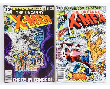 UNCANNY X-MEN #120 &amp; 121 - (2 in Lot) - (1979 - MARVEL - US Price &amp; UK Price Variant) - First &amp; Second appearance