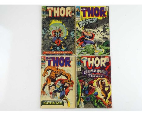 THOR #131, 132, 135, 136 - (4 in Lot) - (1966/67 - MARVEL - US Price &amp; UK Cover Price) - Includes First appearance of the