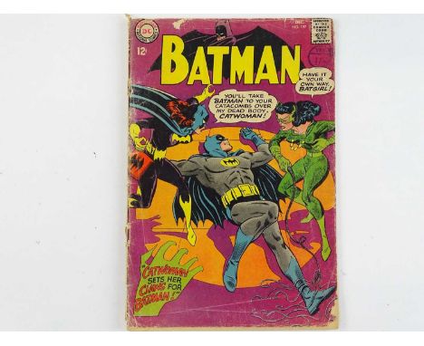 BATMAN # 197 - (1967 - DC - Cents Copy with Pence Stamp) - Classic Batman, Batgirl, Catwoman Cover - Fourth Silver Age appear