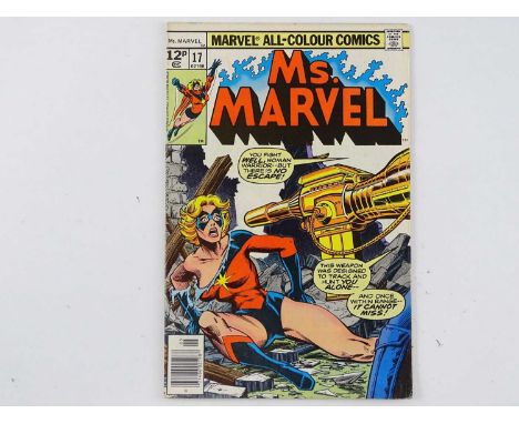 MS. MARVEL #17 - (1978 - MARVEL - UK Price Variant) - Second appearance of Mystique as She appears in cameo as Nick Fury - Da