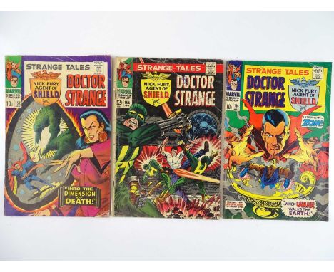 STRANGE TALES #152, 155, 156 - (3 in Lot) - (1967 - MARVEL - UK Cover Price &amp; UK Price Variant) - Includes Nick Fury, Shi