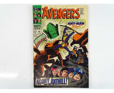 AVENGERS #46 - (1967 - MARVEL) - Goliath regains his Ant-Man abilities + First appearance of Whirlwind (formerly the Human To